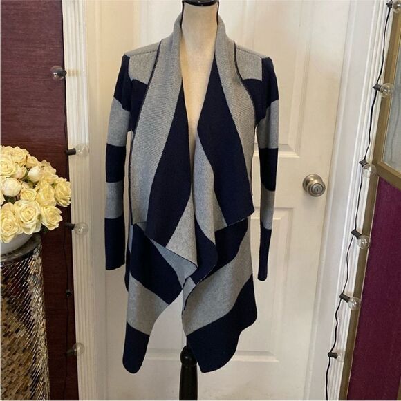 Tommy Hilfiger Striped Open Front Cardigan Sweater, XS - Picture 1 of 8